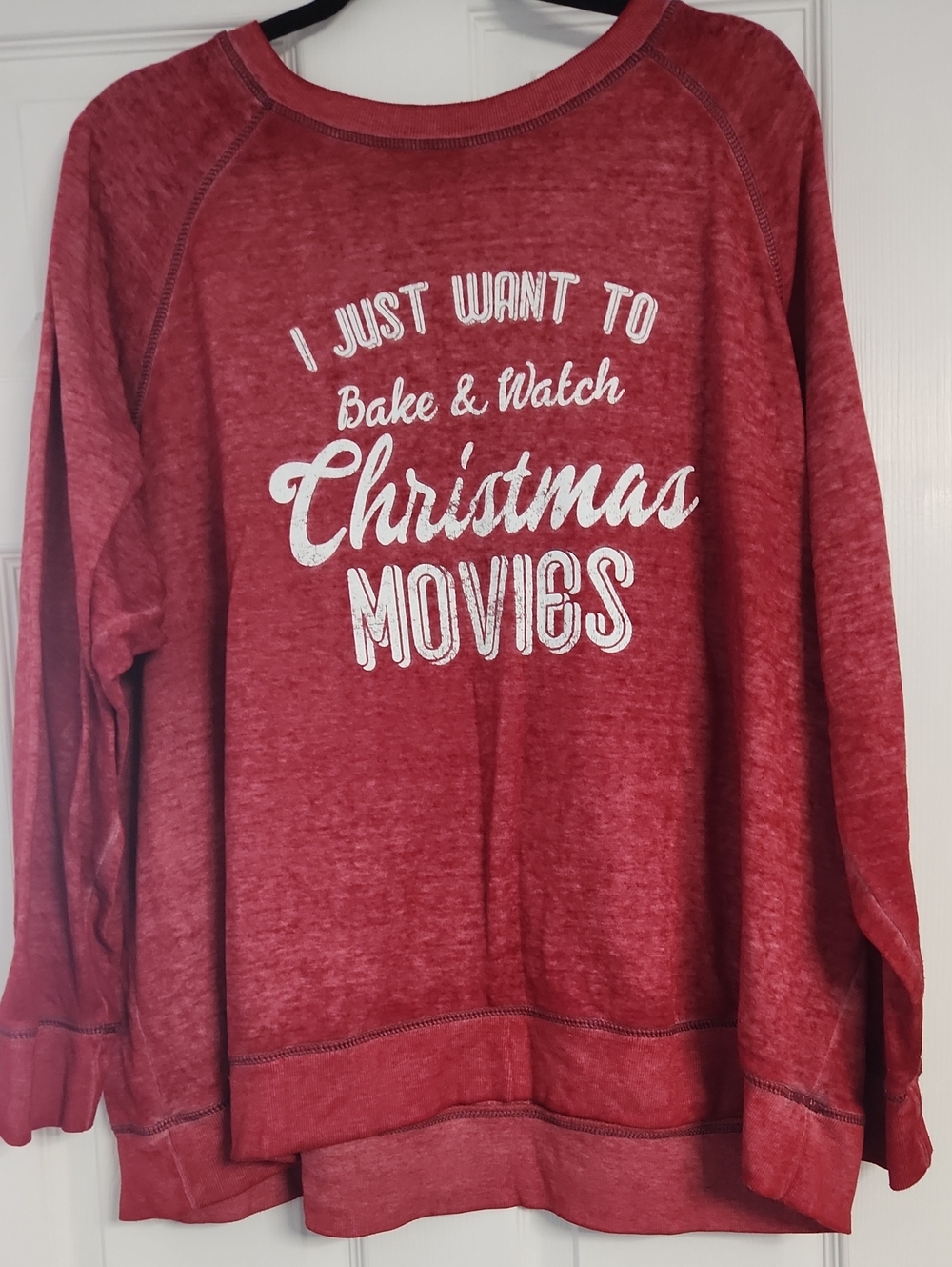 Maurices Red Marled Knit Sweatshirt (3X)